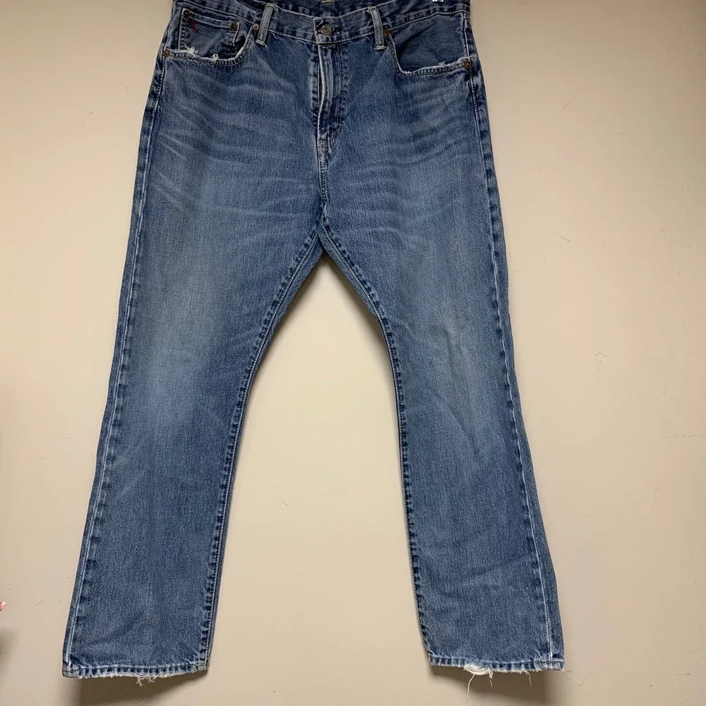 Polo Ralph Lauren Jeans Mens 36x30 Blue Good Authentic Dungarees Straight Leg